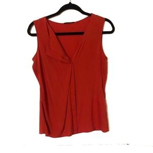 Ellie Tahari Red Silk Blouse
